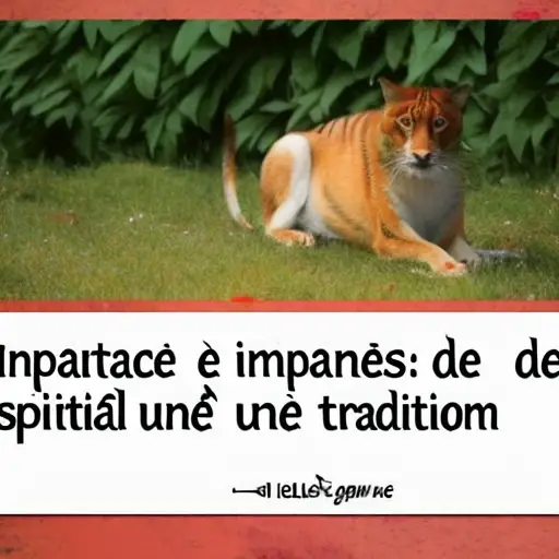 1. L'Importance des Animaux Spirituels : Une Vieille Tradition