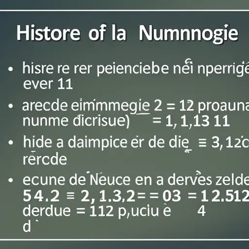 1. Histoire de la Numérologie